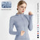 quick-dry yoga jacket | slim fit workout jacket | moisture wicking sports top | energy saving