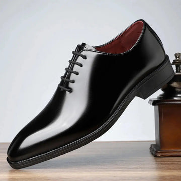 British Style Fashion Business Glossy Pointed Toe Comfortable All-matching Men's Shoes Meifu Market