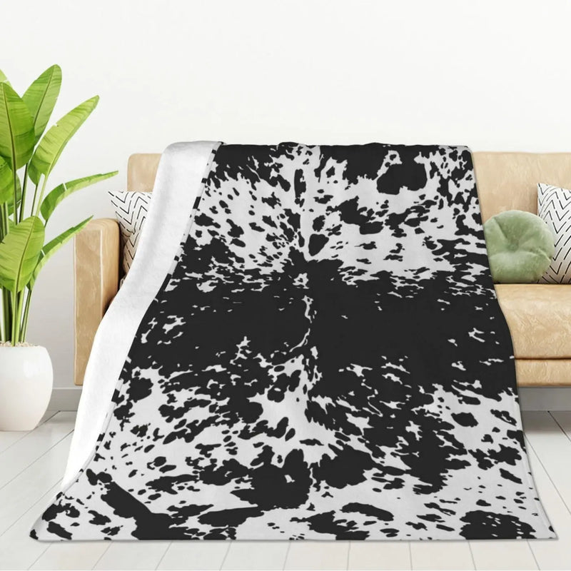 Cows Pattern Printed Flannel Digital Blanket Meifu Market