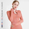 quick-dry yoga jacket | slim fit workout jacket | moisture wicking sports top | ultrasonic cleaning