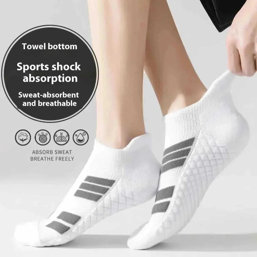 thick towel bottom socks | shock absorption sports socks | non-slip athletic socks | ultrasonic cleaning