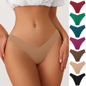 Women's Seamless Ice Silk Underwear - 7-Piece Breathable Set Meifu Market