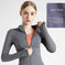quick-dry yoga jacket | slim fit workout jacket | moisture wicking sports top | ultrasonic cleaning