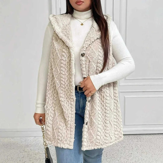 double-sided plush fabric | oversized hooded cardigan | fleece lined hoodie | energy saving