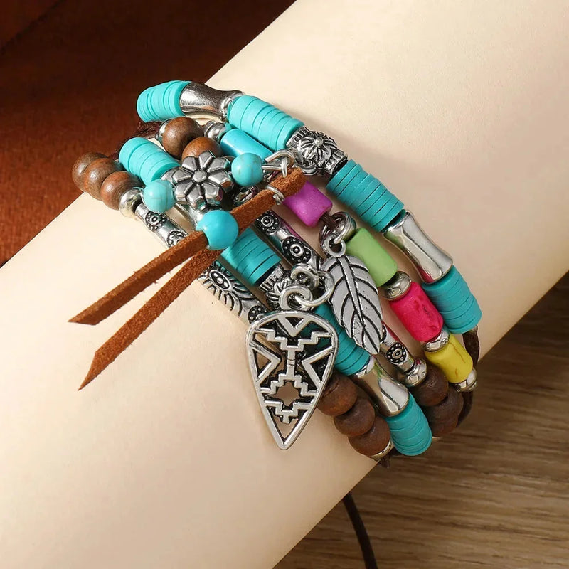 genuine leather bracelet | adjustable bangle size | feather charm jewelry | energy saving