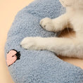 ultra-soft pet pillow | u-shaped cat bed | fluffy calming toy | energy saving