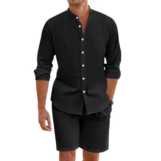 lightweight cotton fabric | breathable summer outfit | casual beachwear set | ultrasonic cleaning