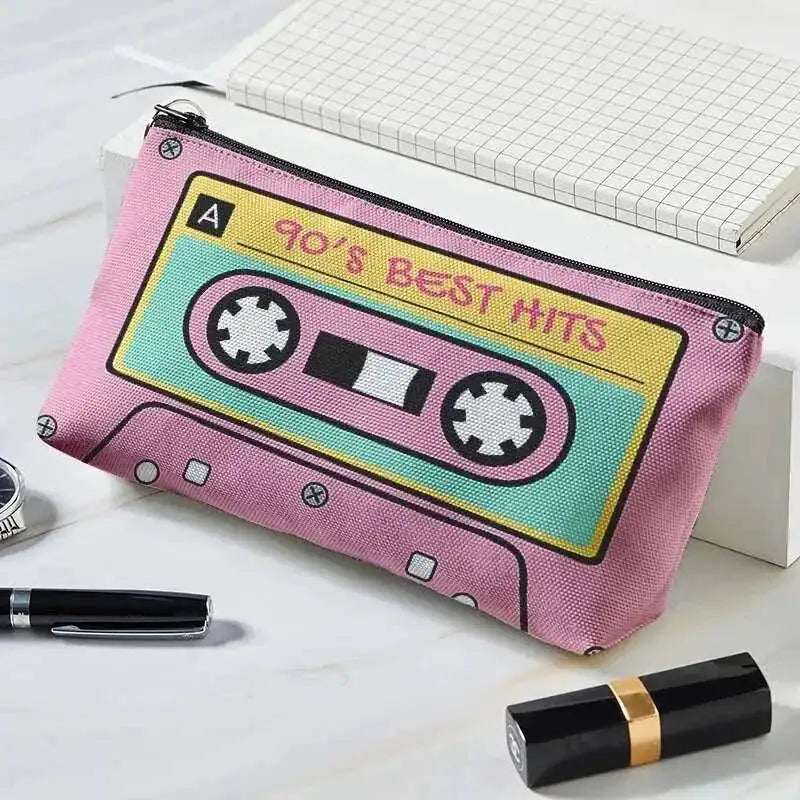 large capacity cosmetic bag | waterproof nylon material | travel makeup organizer | energy saving