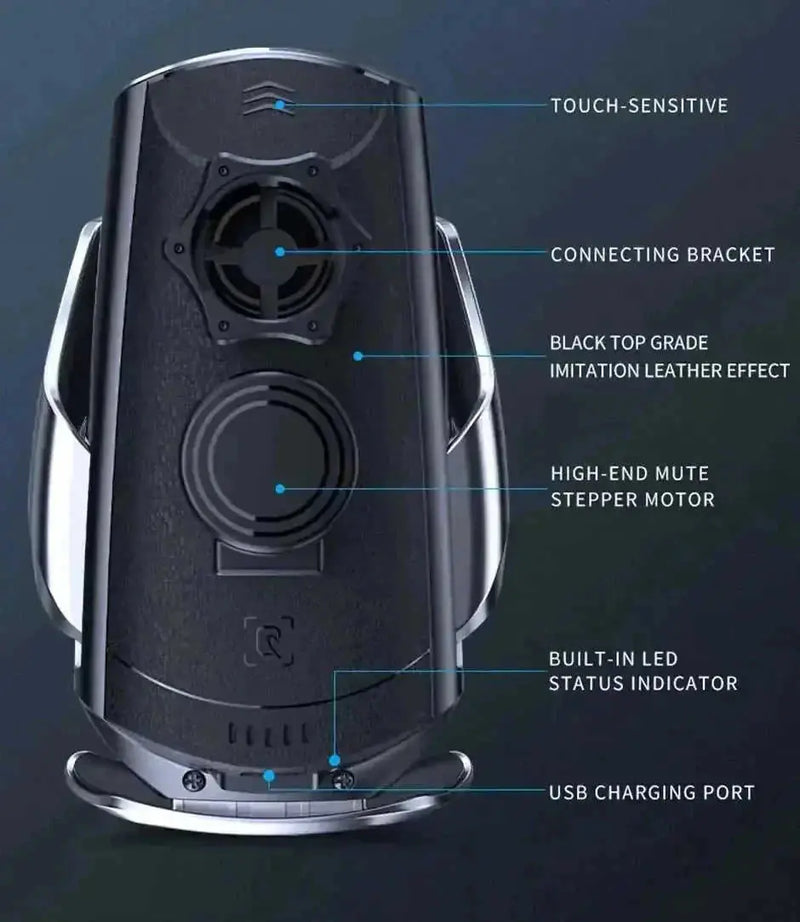w fast wireless charger | automatic magnetic phone holder | car air vent mount | energy saving
