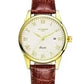 slim profile unisex timepiece | stainless steel case construction | business casual accessory | energy saving