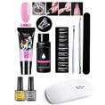 crystal nail extension kit | professional nail art set | acrylic nail forms set | energy saving