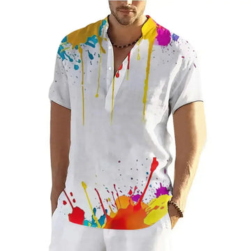 d graffiti print t-shirt | lightweight cotton tee | breathable summer shirt | ultrasonic cleaning