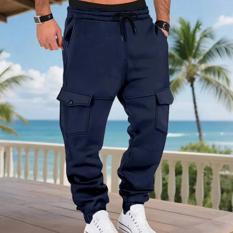 fleece-lined cargo pants | water-resistant outdoor pants | multi-pocket hiking pants | ultrasonic cleaning