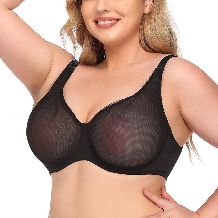 Women's Sexy Ultra-thin See-through Plus Size Underwear Bra Meifu Market