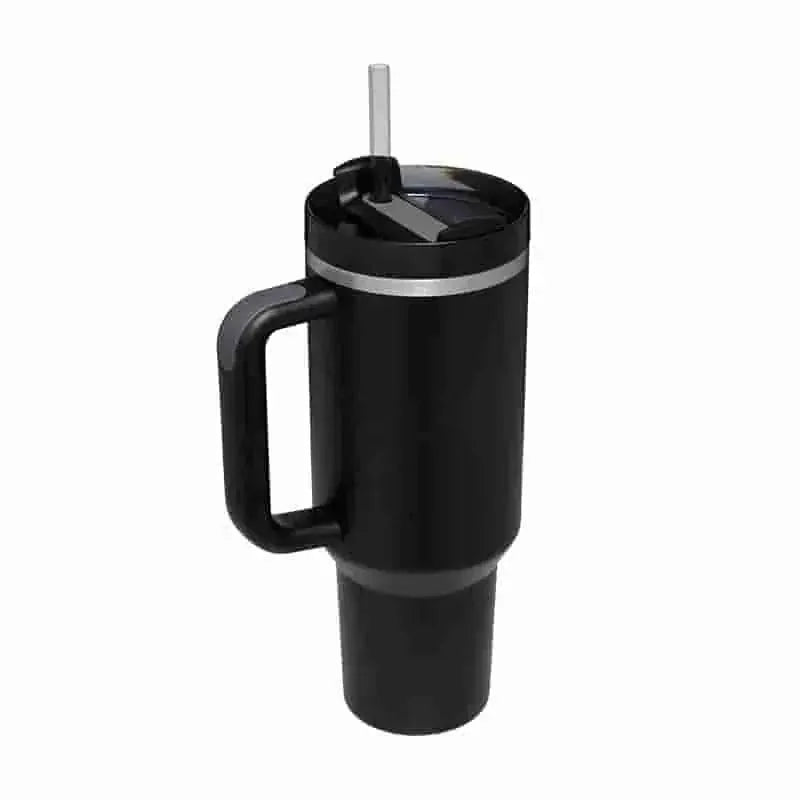 oz insulated tumbler with straw | stainless steel vacuum insulation | leak-proof travel mug | ultrasonic cleaning