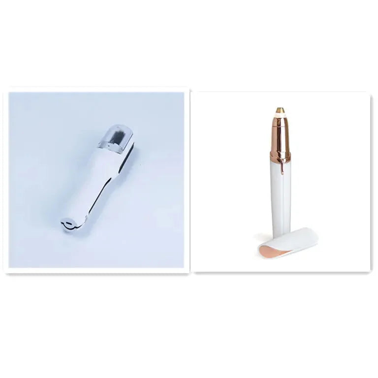 painless facial hair remover | 18k gold plated trimmer | waterproof electric eyebrow shaper | energy saving