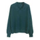 oversized wool blend sweater | v-neck cable knit pullover | long sleeve winter sweater | ultrasonic cleaning