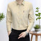striped slim fit shirt | cotton blend fabric | long sleeve casual shirt | energy saving