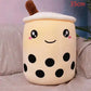 Cute Fruit Drink Plush Stuffed Soft Strawberry Milk Tea Plush Boba Tea Cup Toy Bubble Tea Pillow Cushion Kids Gift Meifu Market