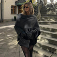 Women's Loose Casual Cape Knitted Sweater Coat Meifu Market