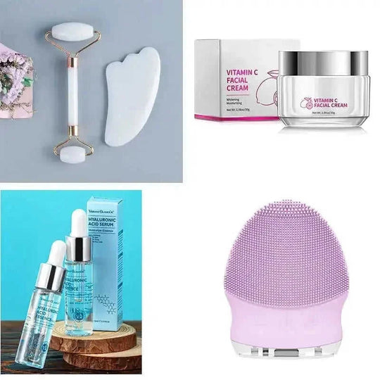 hyaluronic acid serum for dry skin | pore minimizing moisturizing cream | whitening face serum for dark spots | ultrasonic cl