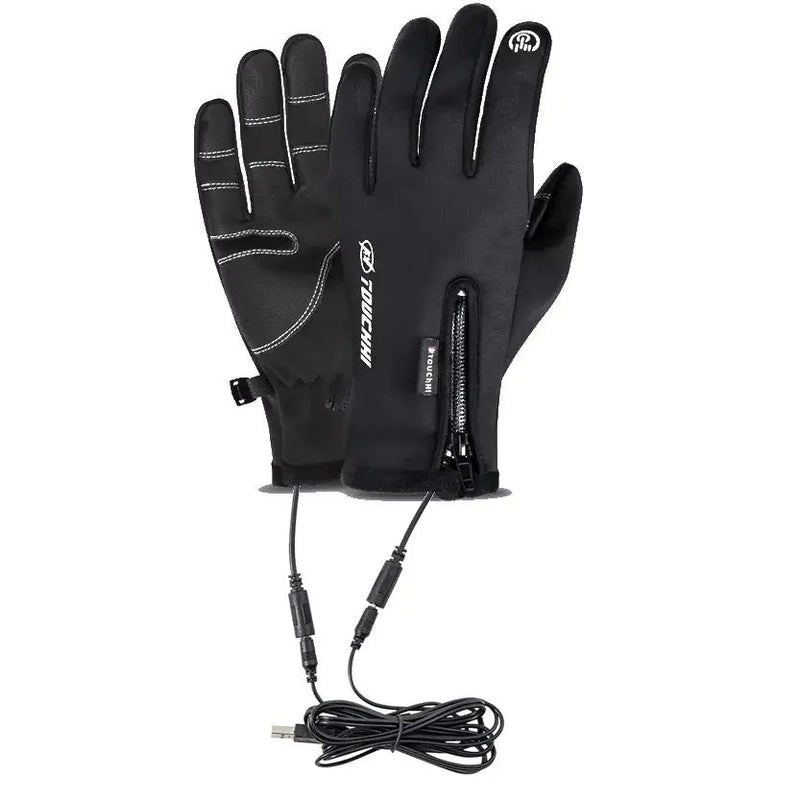 heated cycling gloves for men | polyester thermal gloves | electric heating gloves | energy saving