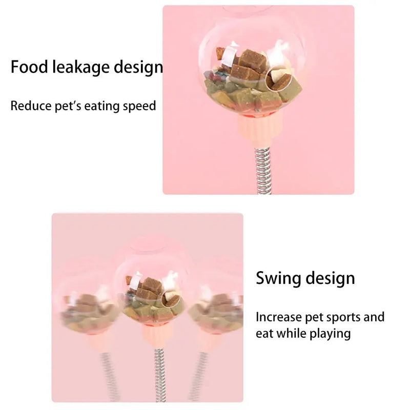 Pet Feeder Cat Toy Pets Leaking Food Ball Self-Playing Tumbler Funny Swing Feeder Puzzle Toys Playing Training Dispenser Bowl Meifu Market