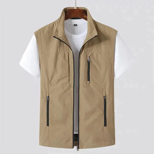 Breathable Multi-pocket Outdoor Casual Vest Jacket