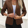 Women's Business Blazer 3/4 Sleeve Casual Suit Jacket Meifu Market