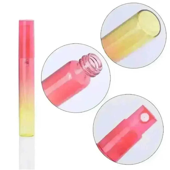 6Colors Mist Perfume Bottles Glass Empty Bottles - view 6 (color: red, light blue | pattern: check)
