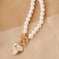 sterling silver necklace | freshwater pearl pendant | vintage style jewelry | energy saving