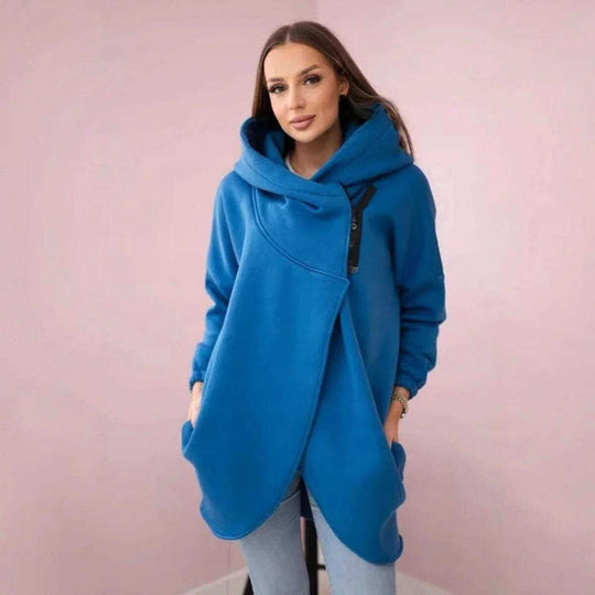 Women's Plus Size Solid Color Coat Meifu Market