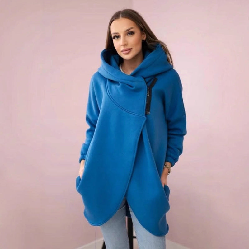 Women's Plus Size Solid Color Coat Meifu Market