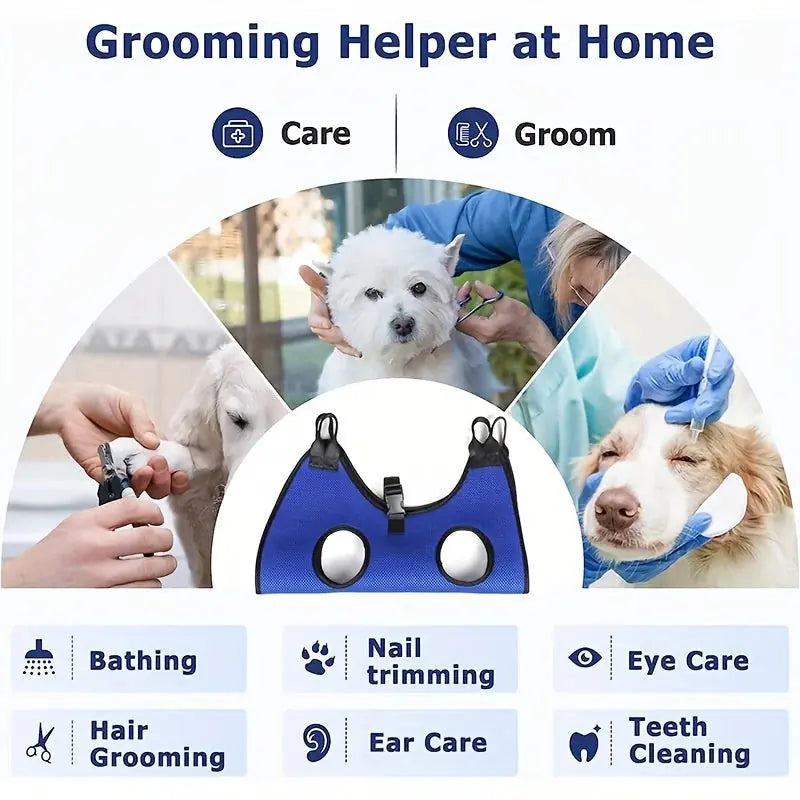 pet grooming sling | dog bathing harness | cat restraint bag | ultrasonic cleaning