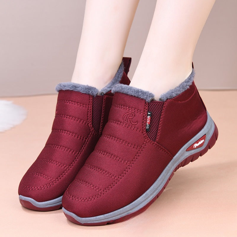 Winter Fleece-lined Thick Non-slip Wear-resistant Shoes For The Old Meifu Market