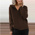 Europe And America New Stripe Casual Loose Knitwear Coat Women Meifu Market