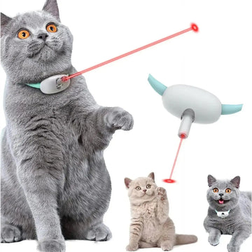 Automatic Cat Toy Smart Laser Teasing Cat Collar Electric USB Charging Kitten Amusing Toys Interactive Training Pet Items Meifu Market