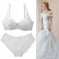 wire-free lace bra | seamless underwear set | push-up padded bra | energy saving