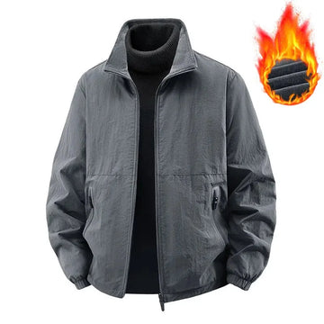 fleece lined jacket | lightweight winter coat | loose fit top | energy saving