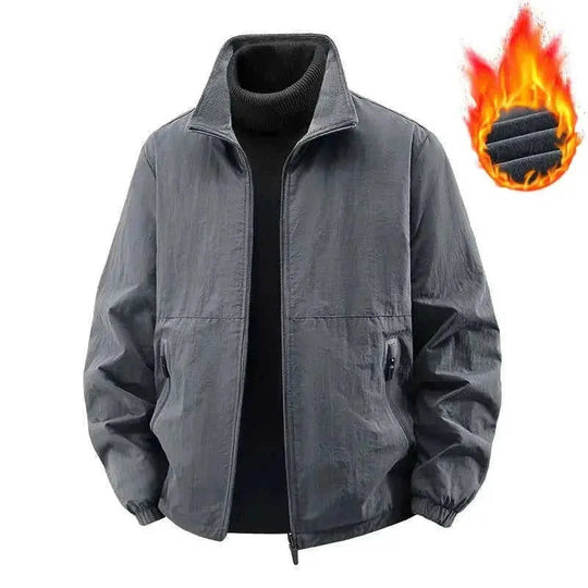 fleece lined jacket | lightweight winter coat | loose fit top | energy saving