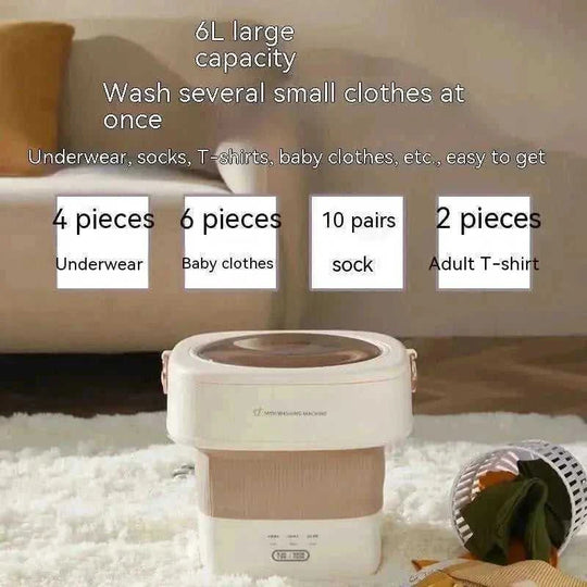 Portable Folding Small Underwear Socks Portable Washing Machine Purple - packaging and presentation