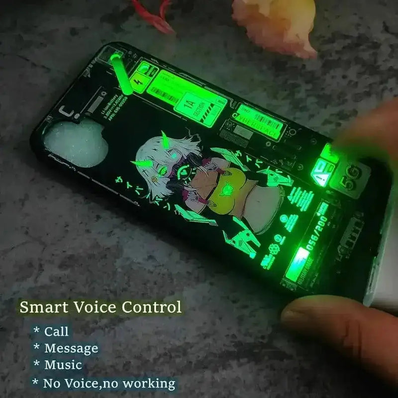 led back cover case | tempered glass protection | wireless charging compatible | energy saving