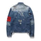 heavyweight denim jacket | embroidered denim jacket | custom embroidery jacket | ultrasonic cleaning