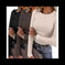 3 Pack Women's Long Sleeve Shirts, Crew Neck Ribbed Tops Slim Fit Casual Knit Tees Stretch Basic T Shirts - view 6...