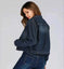 lightweight denim jacket | stretch denim fabric | cropped jean jacket | energy saving