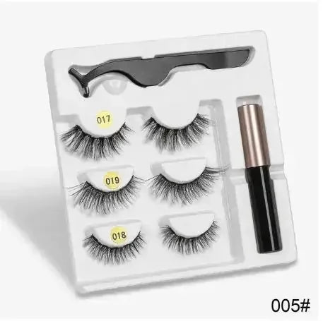 magnetic eyelashes with adhesive | reusable false eyelashes | easy application eyelash kit | ultrasonic cleaning