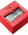 Wired Security Button Hand Breaking Glass Emergency Fire Alarm 