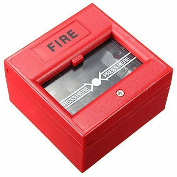 Wired Security Button Hand Breaking Glass Emergency Fire Alarm 