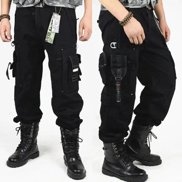 ripstop fabric tactical pants | durable outdoor work trousers | reinforced knee construction | energy saving