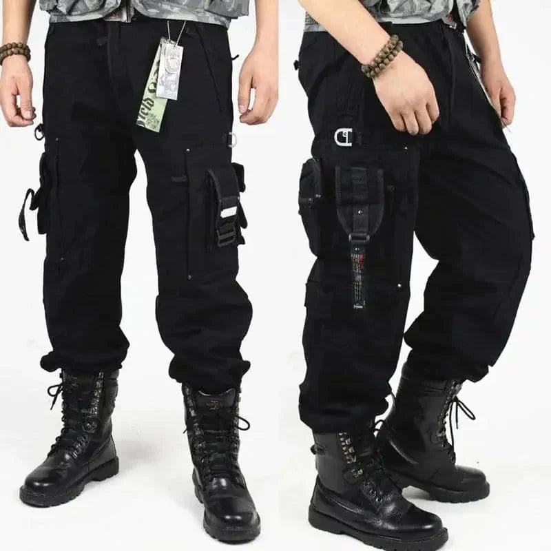 ripstop fabric tactical pants | durable outdoor work trousers | reinforced knee construction | energy saving